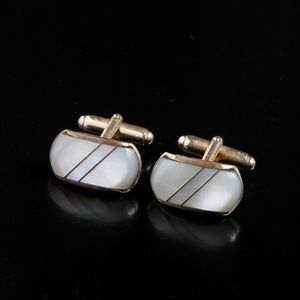 Vtg Quality Mother of Pearl Cufflinks Made AUSTRIA